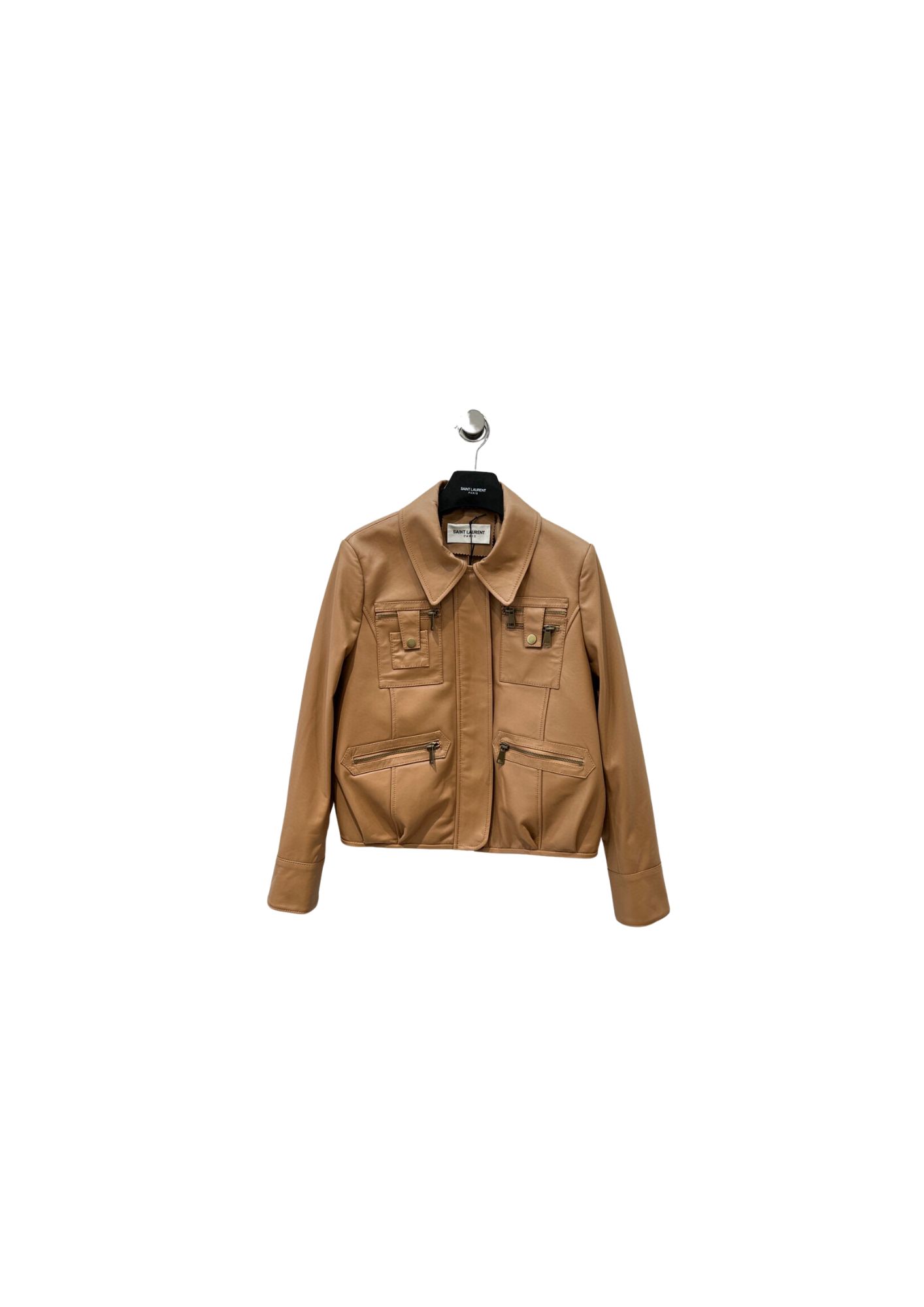 Yves Saint Laurent Biker Jacket Brown For Women Yves Saint Laurent Biker Jacket Brown For Women