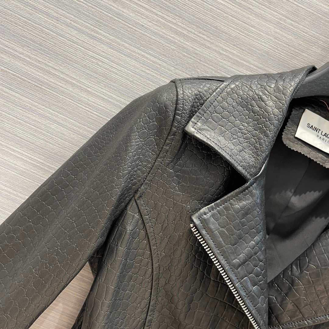 Yves Saint Laurent Cropped Jacket Black For Women Yves Saint Laurent Cropped Jacket Black For Women