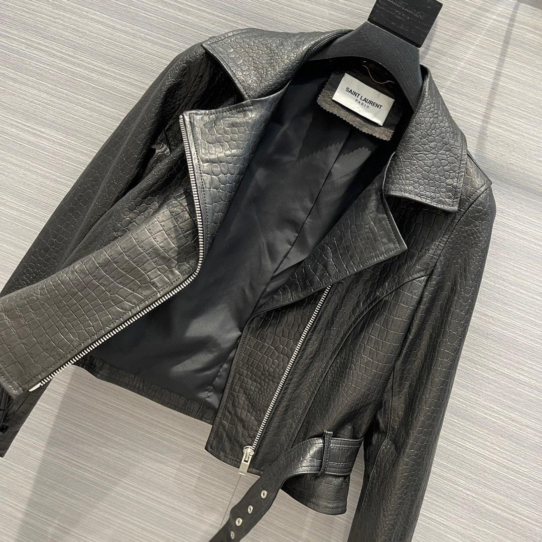 Yves Saint Laurent Cropped Jacket Black For Women Yves Saint Laurent Cropped Jacket Black For Women
