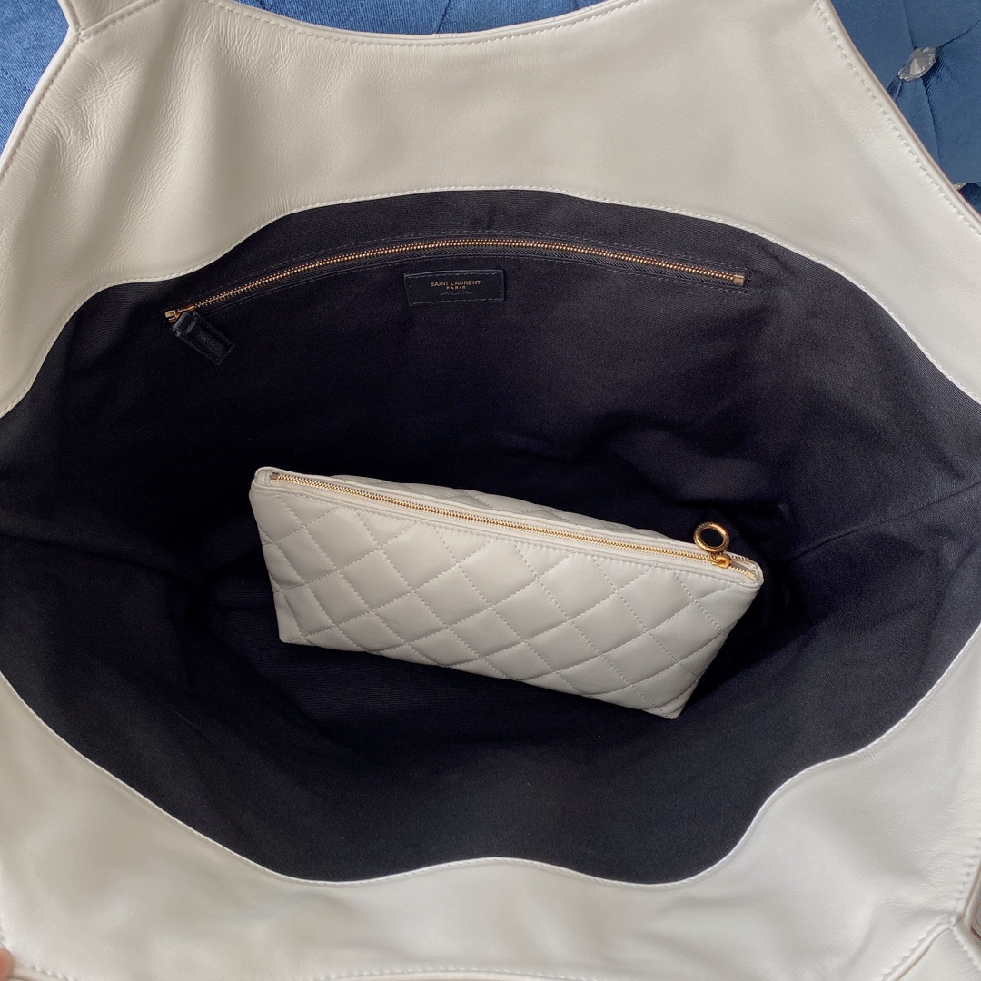 Yves Saint Laurent Icare Maxi Shopping Bag White For Women 16.9in/43cm YSL
