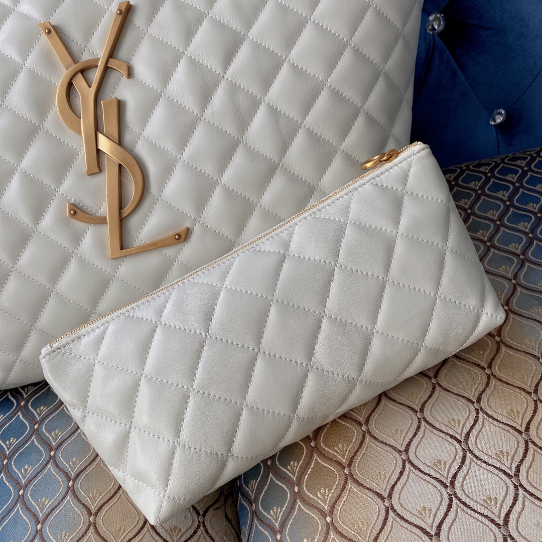 Yves Saint Laurent Icare Maxi Shopping Bag White For Women 16.9in/43cm YSL