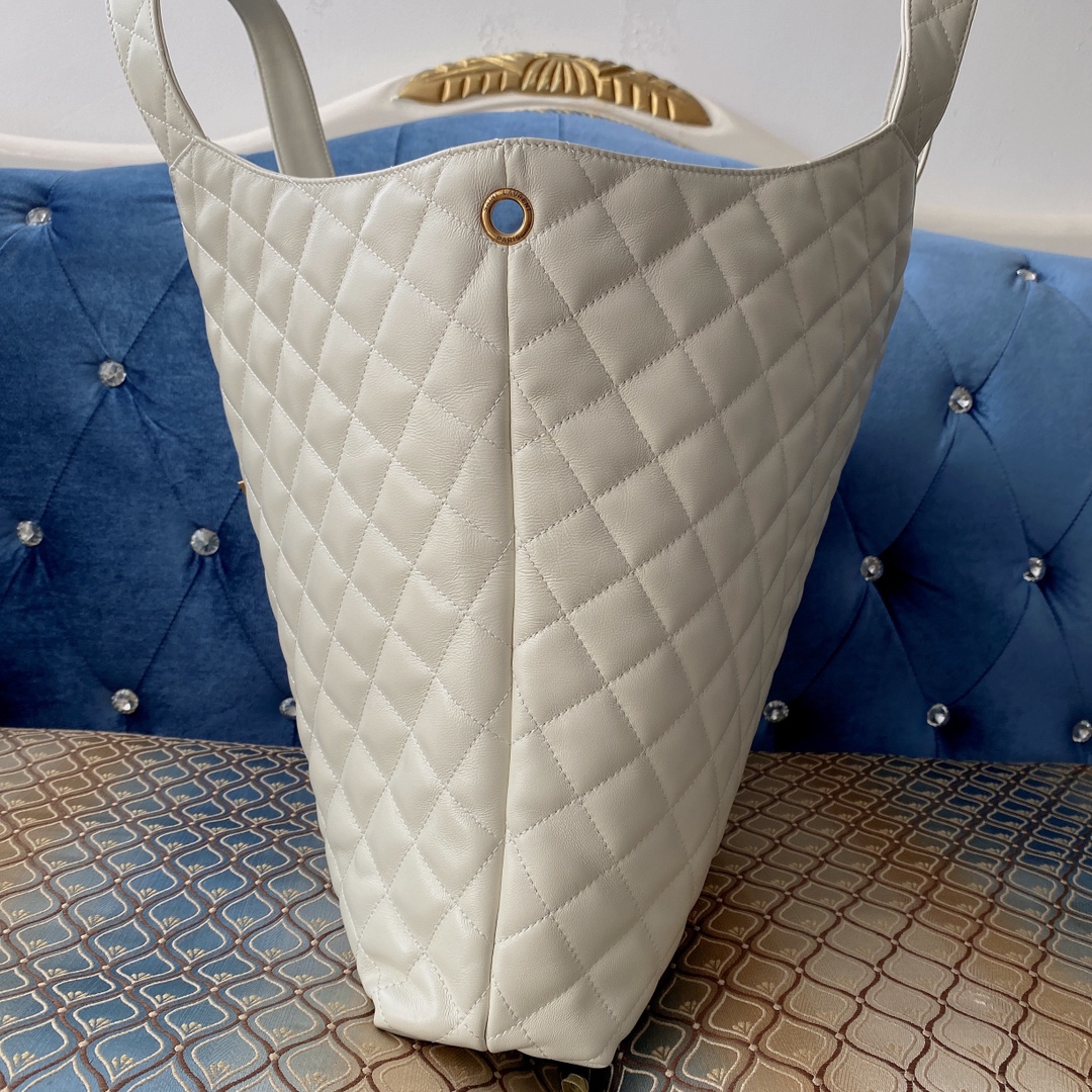 Yves Saint Laurent Icare Maxi Shopping Bag White For Women 16.9in/43cm YSL