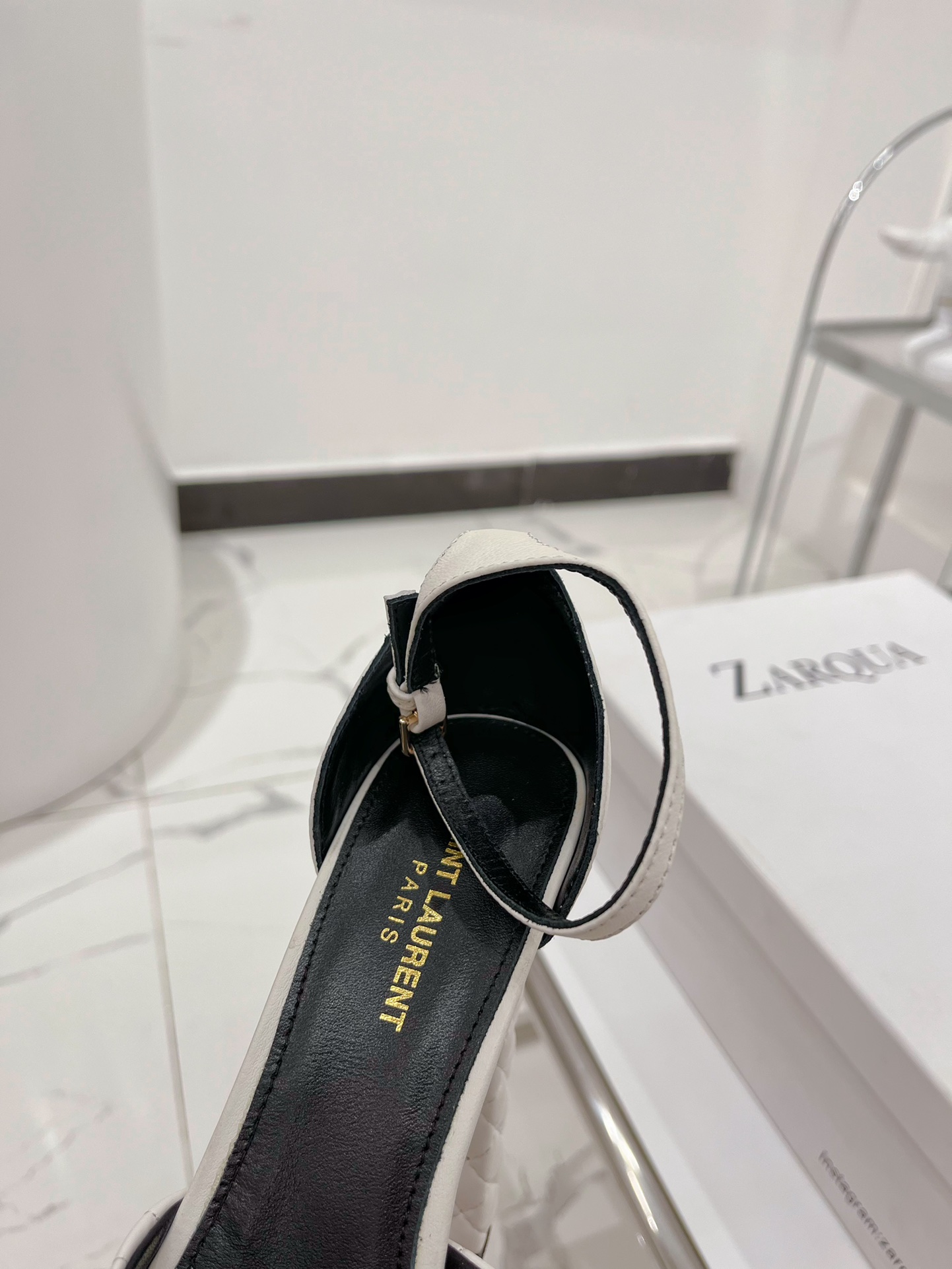 Yves Saint Laurent Jodie Platform Sandals In Smooth White For Women