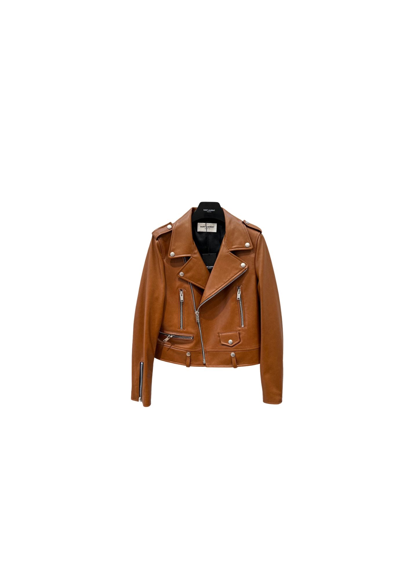 Yves Saint Laurent Motorcycle Jacket Brown For Women Yves Saint Laurent Motorcycle Jacket Brown For Women