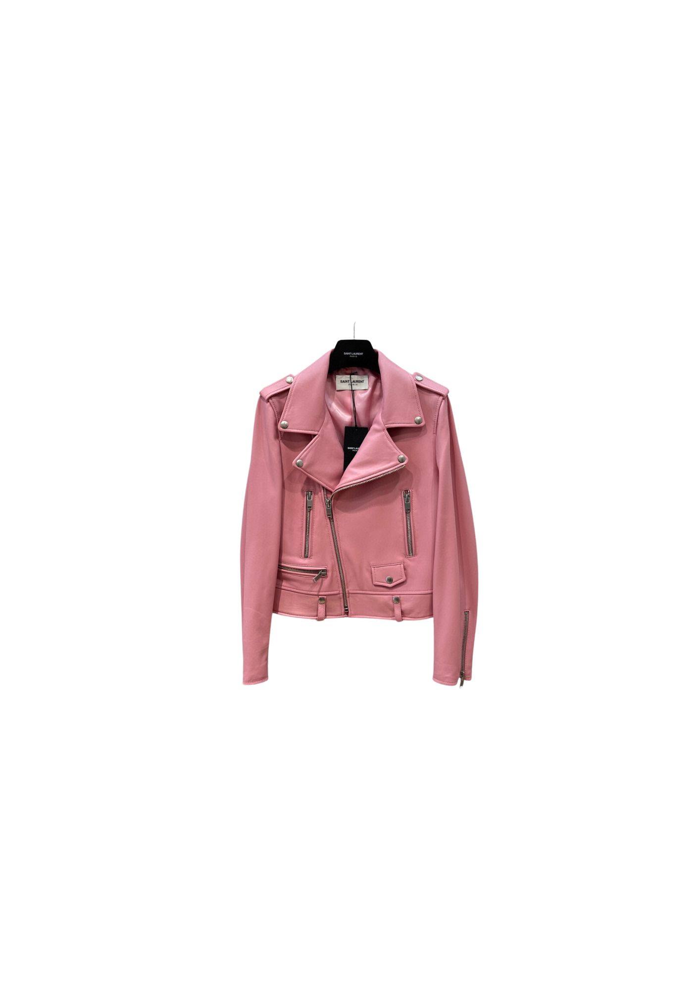 Yves Saint Laurent Motorcycle Jacket Pink For Women Yves Saint Laurent Motorcycle Jacket Pink For Women