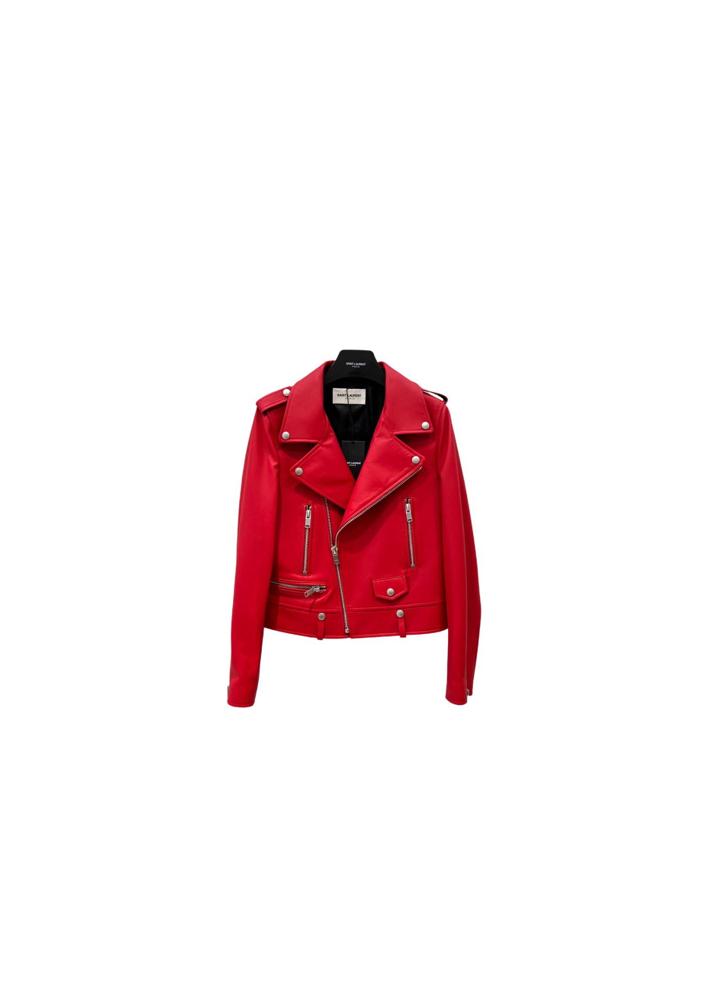 Yves Saint Laurent Motorcycle Jacket Red For Women Yves Saint Laurent Motorcycle Jacket Red For Women
