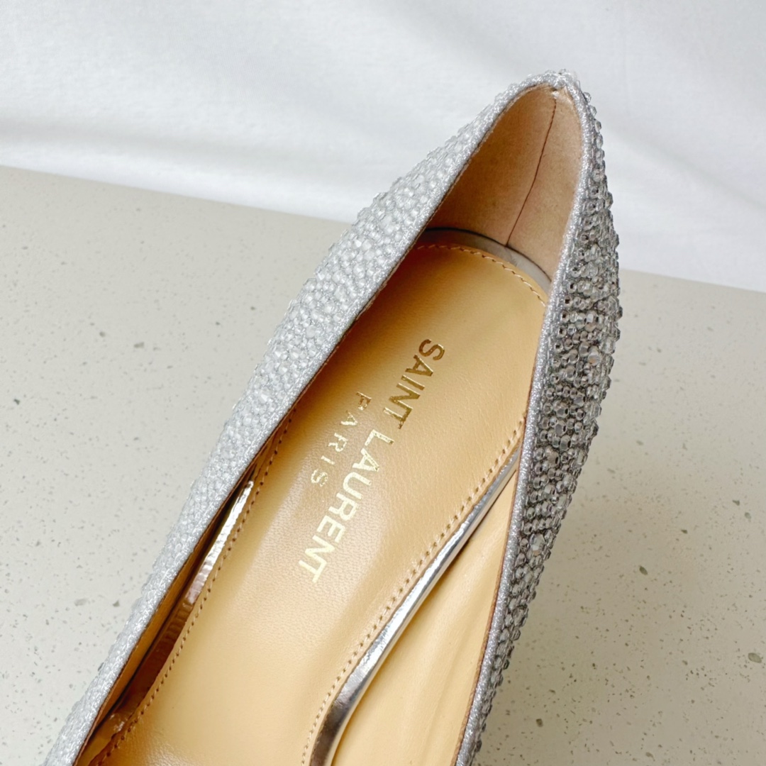 Yves Saint Laurent Opyum Pumps In Rhinestones Silver For Women