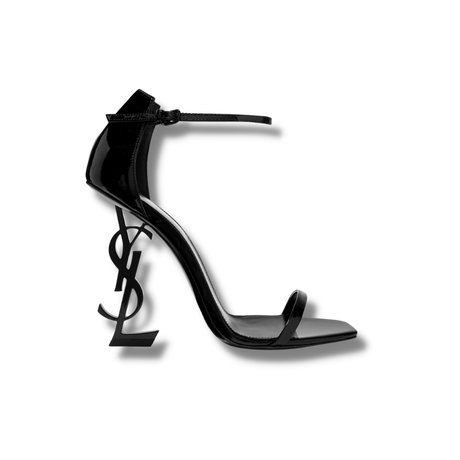 Yves Saint Laurent Opyum Sandals In Patent For Women Black 4.3in/11cm 5576620NPVV1000