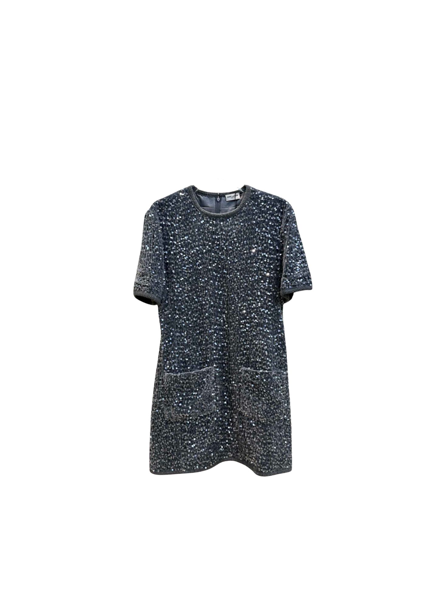 Yves Saint Laurent The Sequin Dress Gray For Women Yves Saint Laurent The Sequin Dress Gray For Women