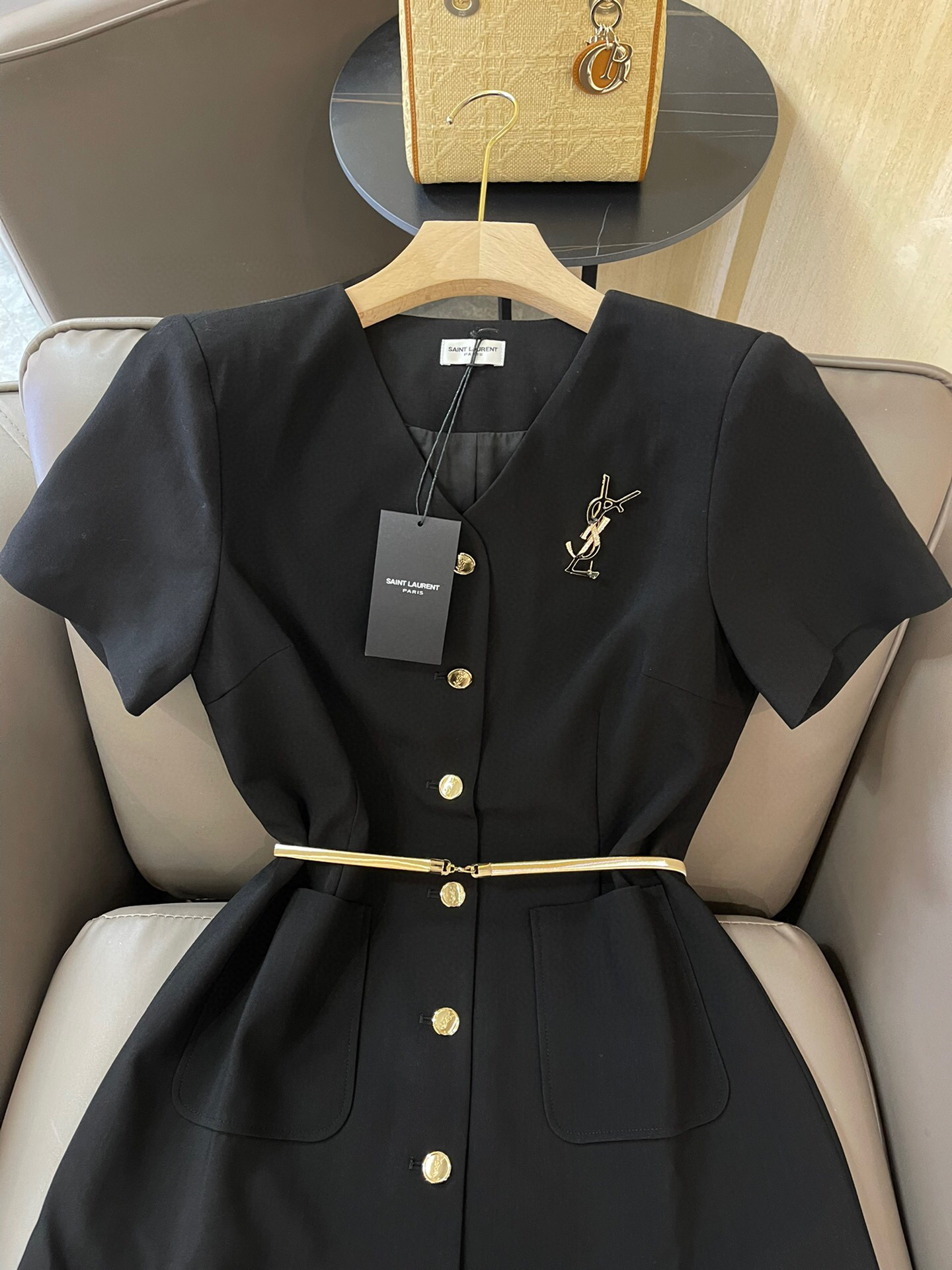 Yves Saint Laurent The Shirt Dress Black For Women Yves Saint Laurent The Shirt Dress Black For Women