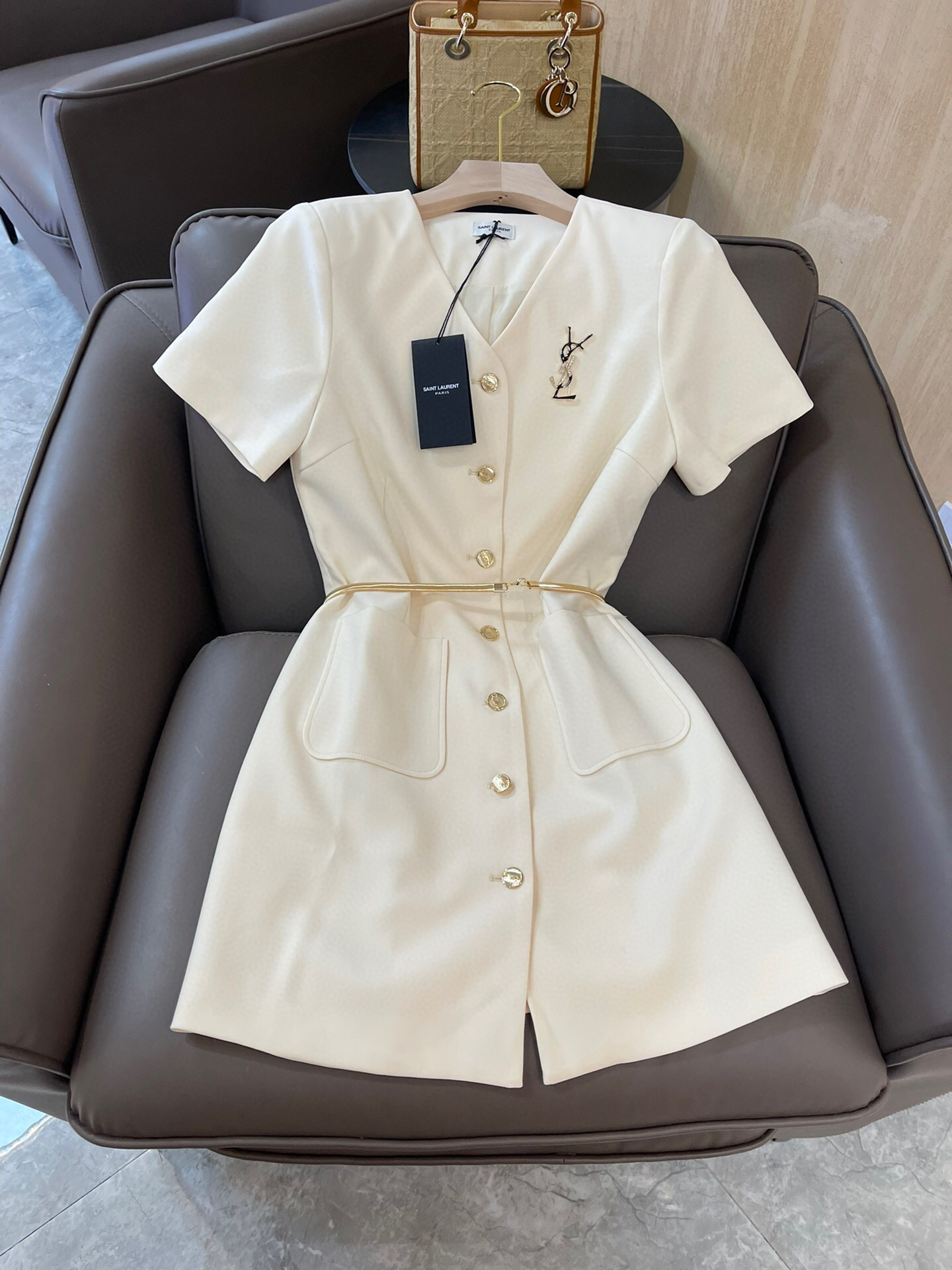 Yves Saint Laurent The Shirt Dress White For Women Yves Saint Laurent The Shirt Dress White For Women
