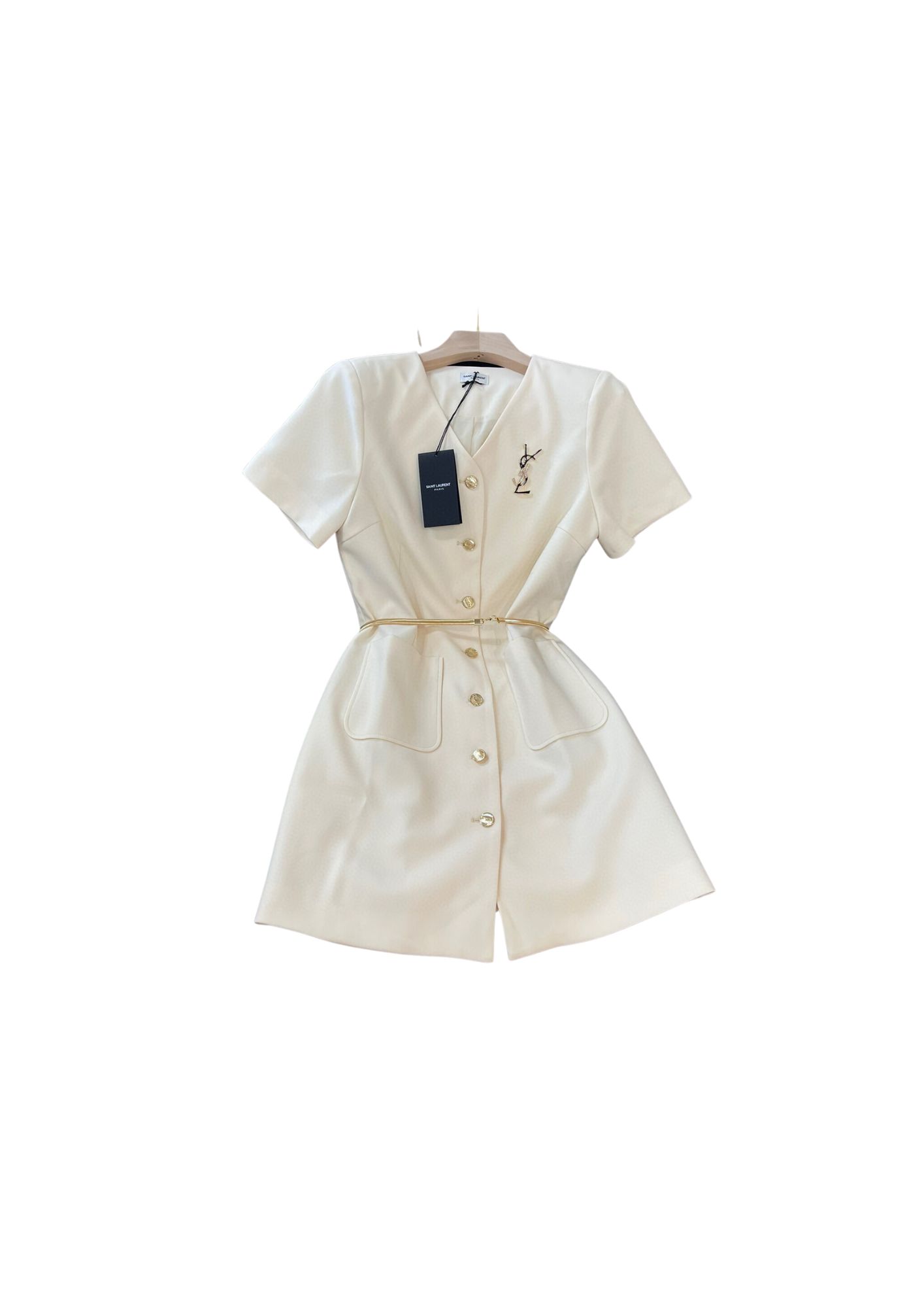 Yves Saint Laurent The Shirt Dress White For Women Yves Saint Laurent The Shirt Dress White For Women