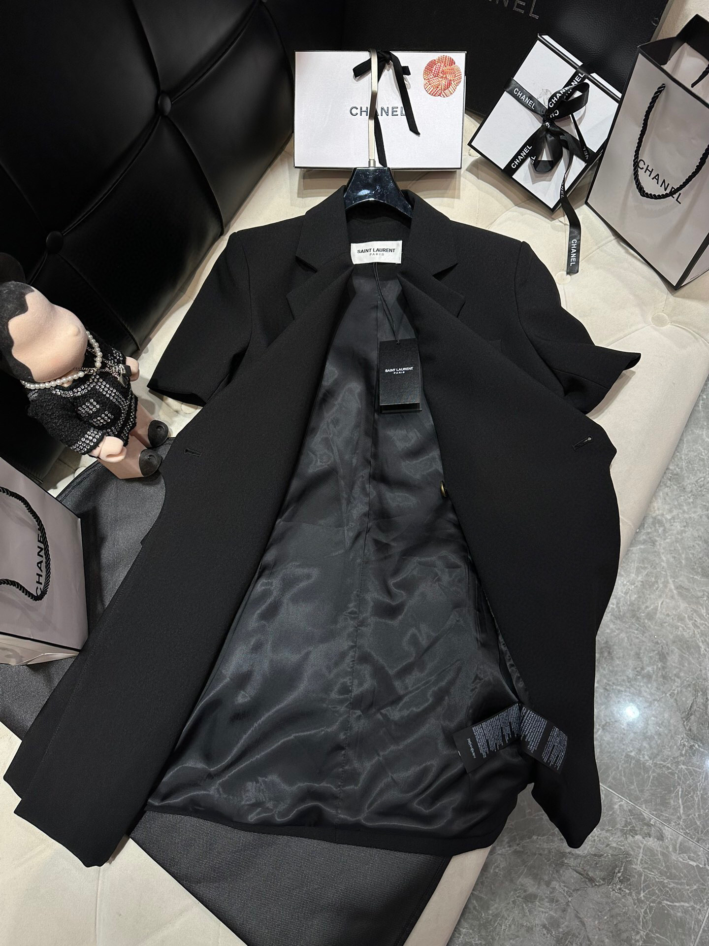 Yves Saint Laurent The Vest Neck Dress Black For Women Yves Saint Laurent The Vest Neck Dress Black For Women