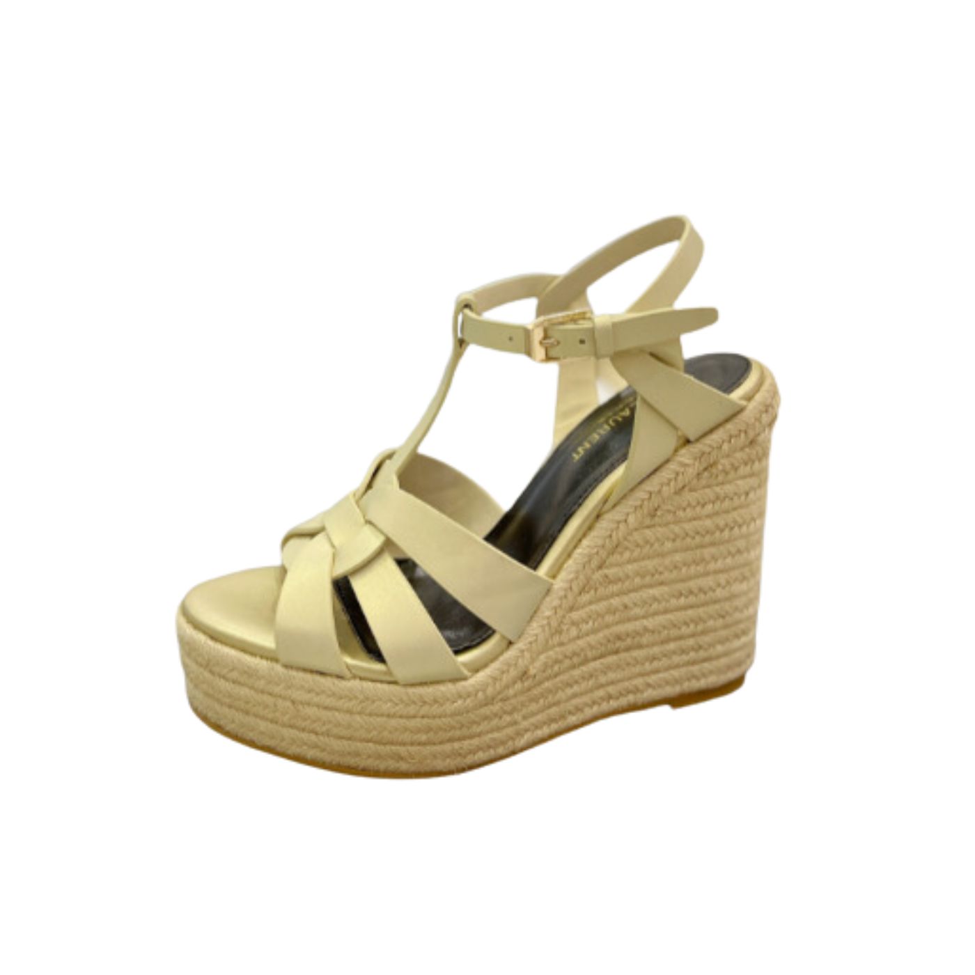 Yves Saint Laurent Tribute Espadrilles In Smooth Beige For Women
