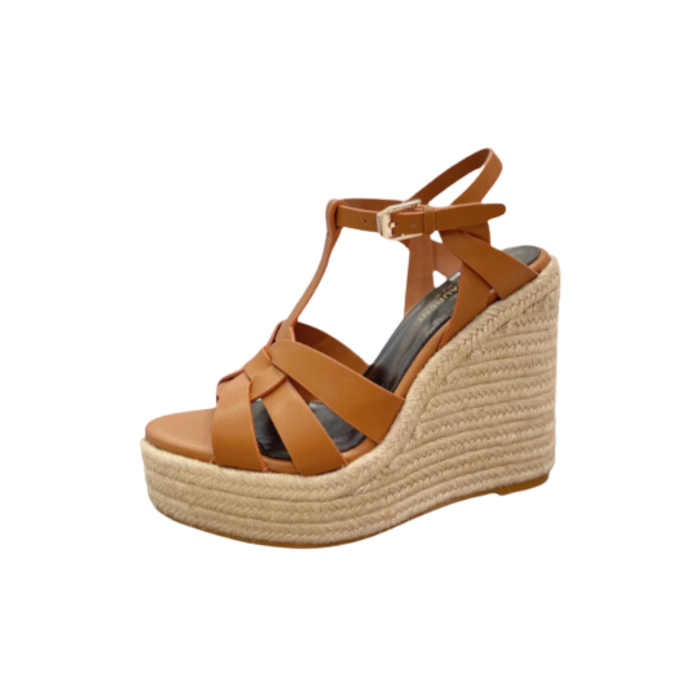 Yves Saint Laurent Tribute Espadrilles In Smooth Brown For Women