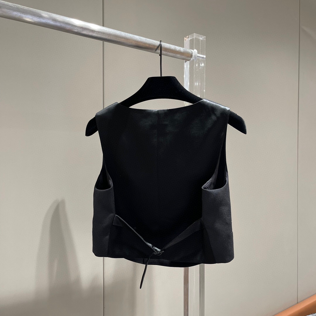 Yves Saint Laurent Tuxedo Vest Jacket Black For Women Yves Saint Laurent Tuxedo Vest Jacket Black For Women