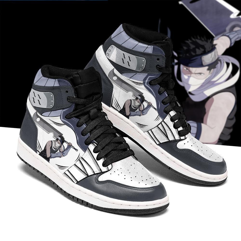Zabuza Shoes JD1s Sneakers High Top Anime Shoes, Air Jordan Hightop