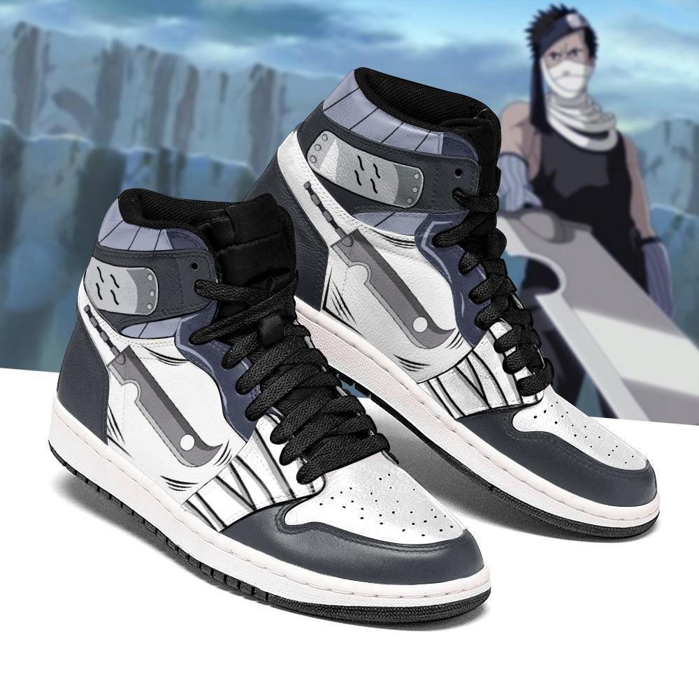 Zabuza Sword Shoes JD1s Sneakers High Top Anime Shoes, Air Jordan Hightop