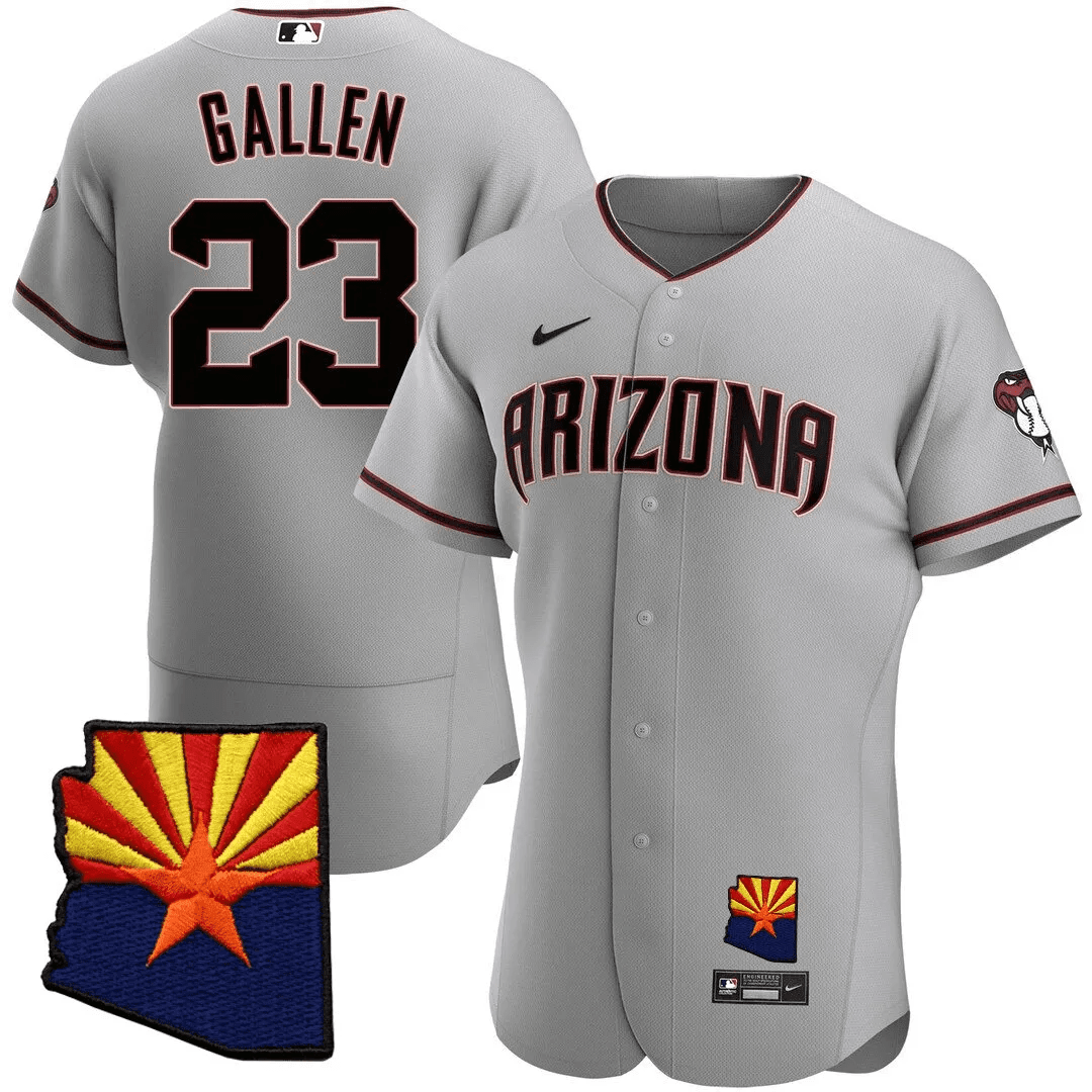 Zac Gallen Men’s Arizona Diamondbacks Arizona State & 25th Anniversary Year Patch Jersey - All Stitched