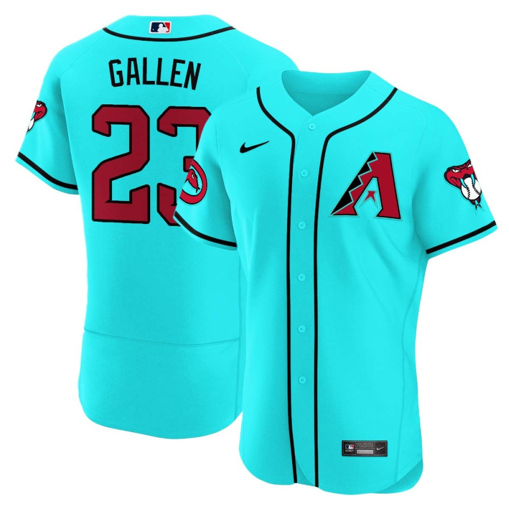 Zac Gallen Men's Arizona Diamondbacks 2024 Flex Base V2 Teal Jersey - All Stitched