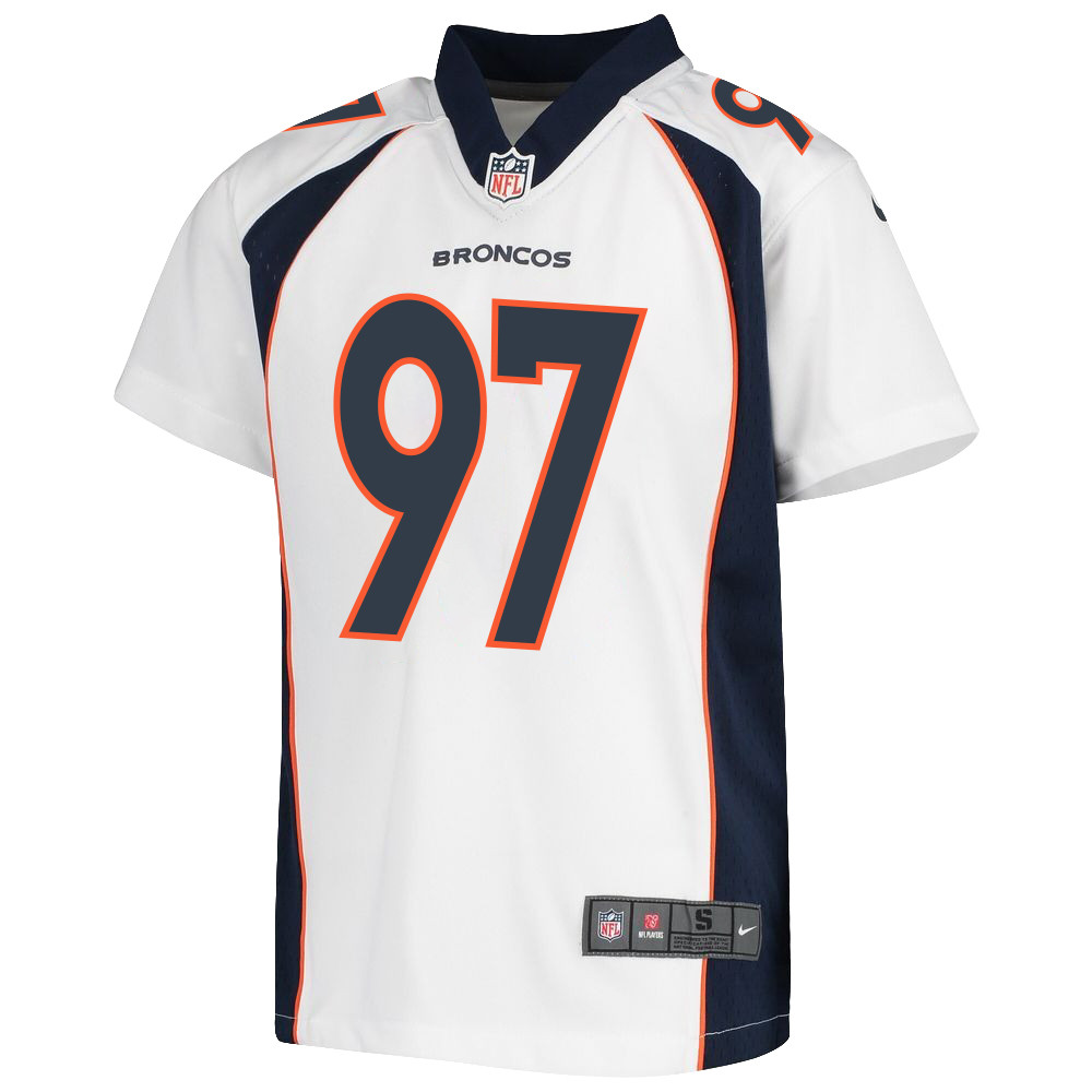 Zach Allen 97 Denver Broncos Game Youth Stitched Jersey – White