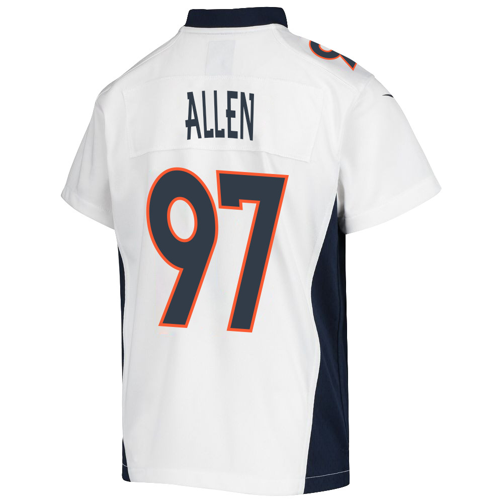 Zach Allen 97 Denver Broncos Game Youth Stitched Jersey – White Zach Allen 97 Denver Broncos Game Youth Stitched Jersey – White