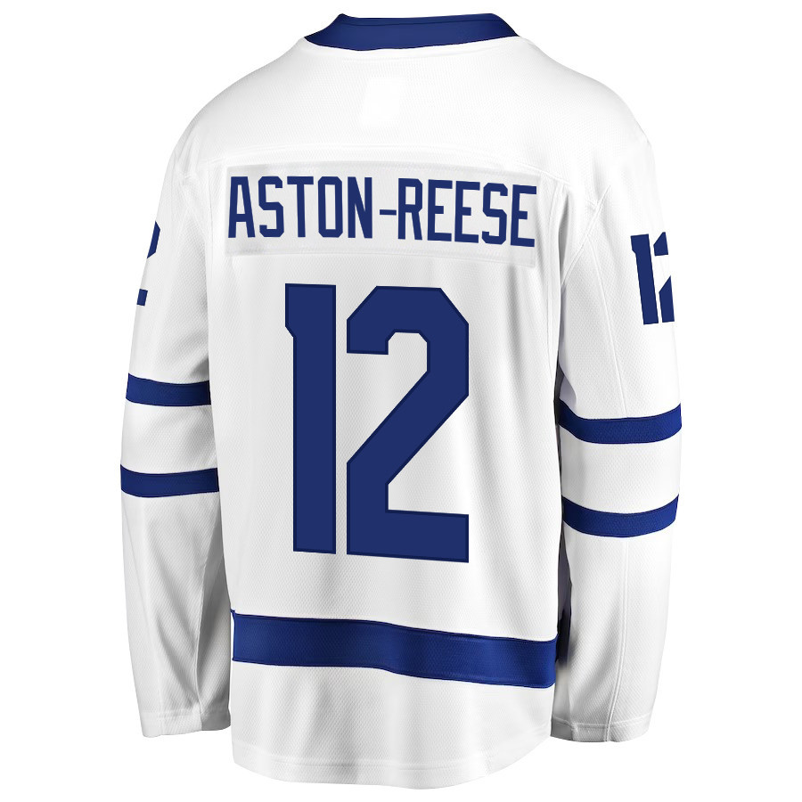 Zach Aston-Reese 12 Toronto Maple Leafs Stanley Cup 2023 Playoffs Patch Away Breakaway Men Stitched Jersey – White