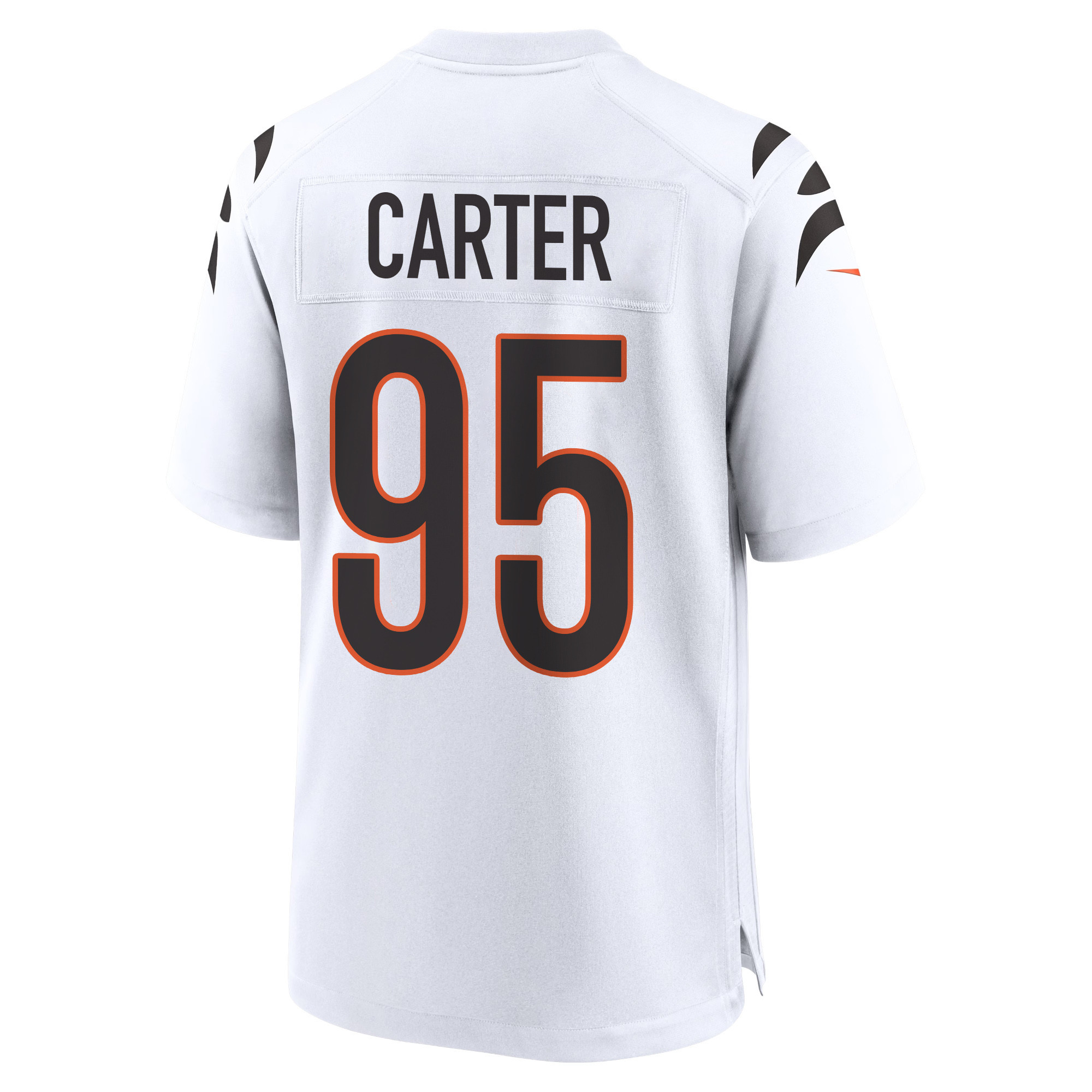 Zach Carter 95 Cincinnati Bengals Super Bowl LVII Champions Men Game Stitched Jersey – White
