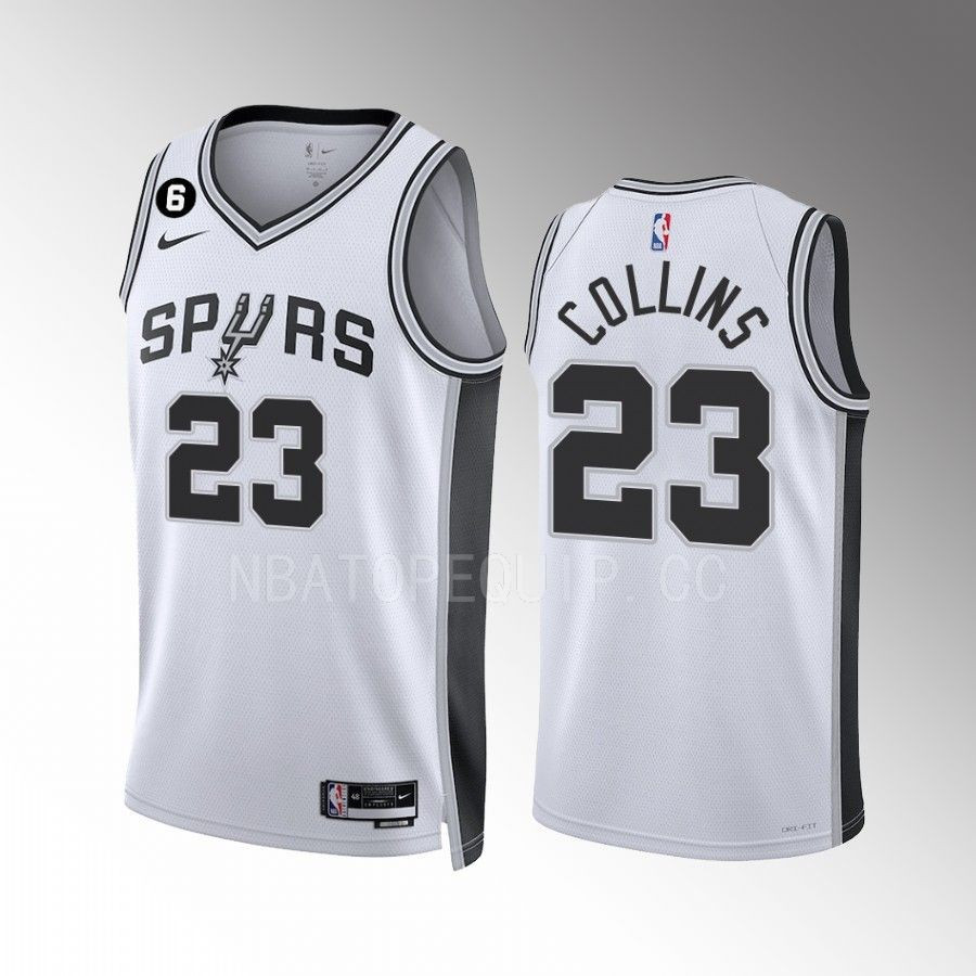 Zach Collins 23 San Antonio Spurs 2022-23 Association Edition White Men Stitched Jersey Swingman Zach Collins 23 San Antonio Spurs 2022-23 Association Edition White Men Stitched Jersey Swingman