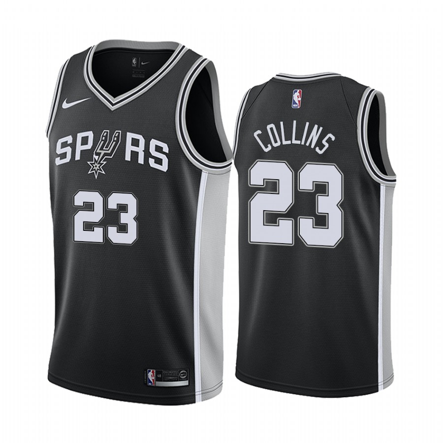 Zach Collins San Antonio Spurs Gray Icon Edition #23 Jersey 2021 Trade