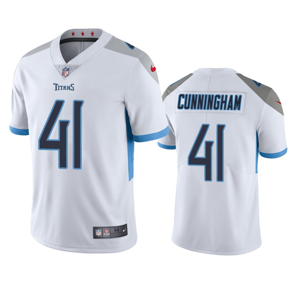 Zach Cunningham 41 Tennessee Titans White Vapor Limited Stitched Jersey Zach Cunningham 41 Tennessee Titans White Vapor Limited Stitched Jersey