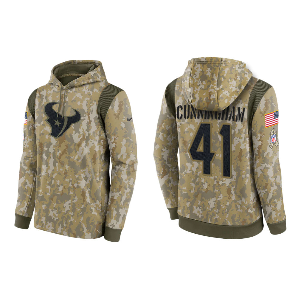 Zach Cunningham Houston Texans Camo 2021 Salute To Service Veterans Day Therma Pullover Hoodie Zach Cunningham Houston Texans Camo 2021 Salute To Service Veterans Day Therma Pullover Hoodie