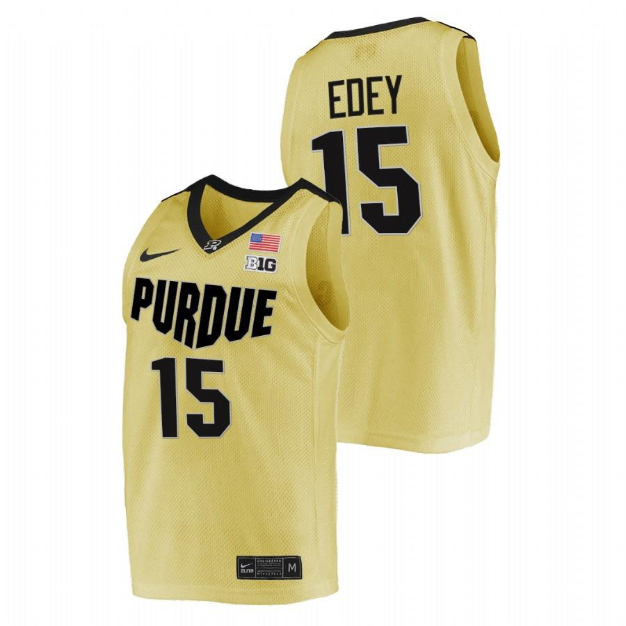 Zach Edey 15 Gold Purdue Boilermakers 2023 Top overall seed College Basketball Stitched Jersey
