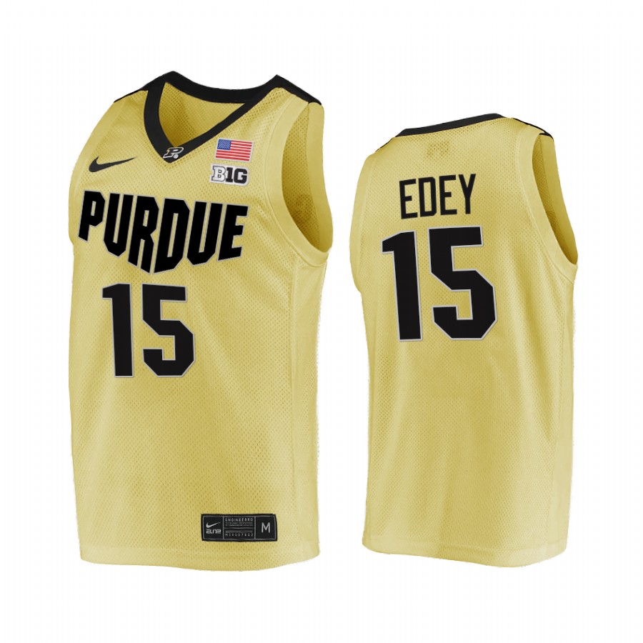 Zach Edey Purdue Boilermakers Gold Jersey 2022 College