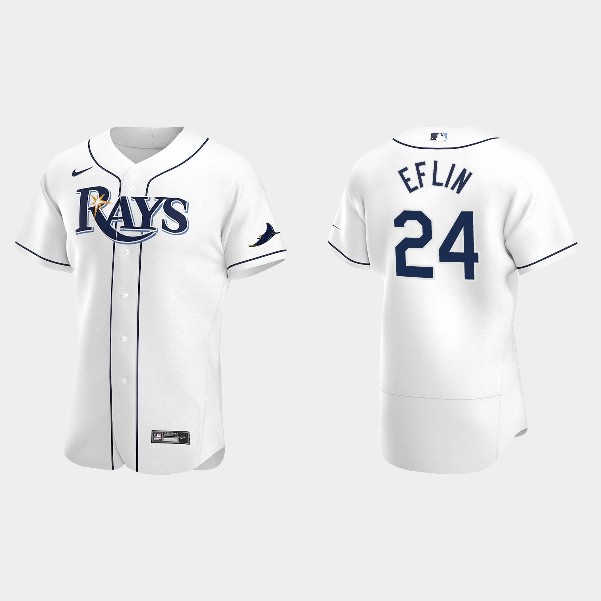 Zach Eflin Tampa Bay Rays Home Jersey - White