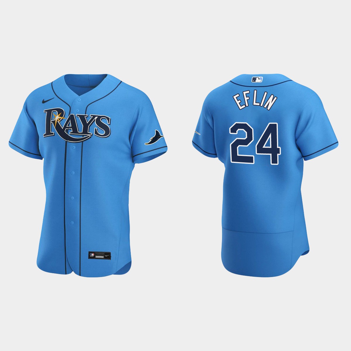 Zach Eflin Tampa Bay Rays Jersey - Light Blue