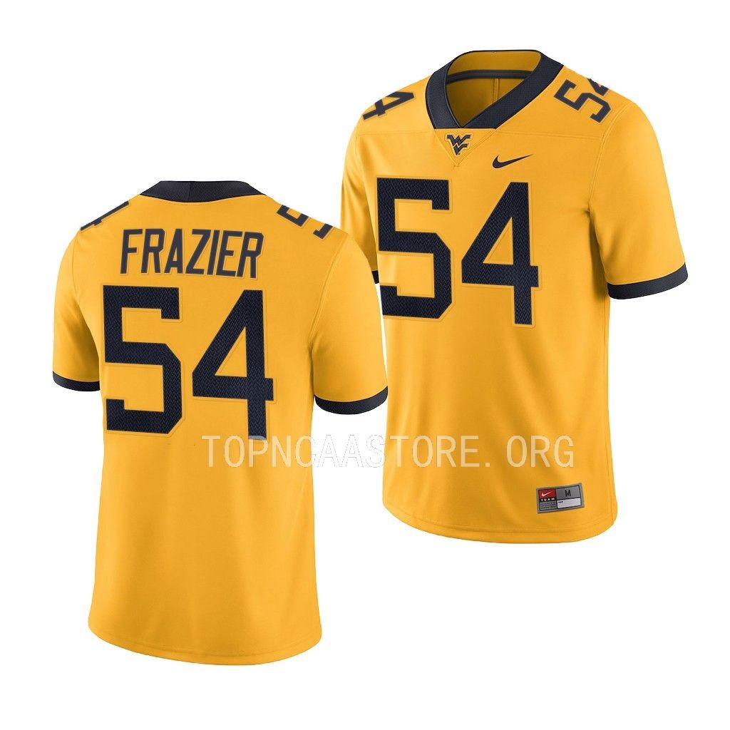 Zach Frazier West Virginia Mountaineers Alternate Game #54 Jersey Men's Gold Uniform