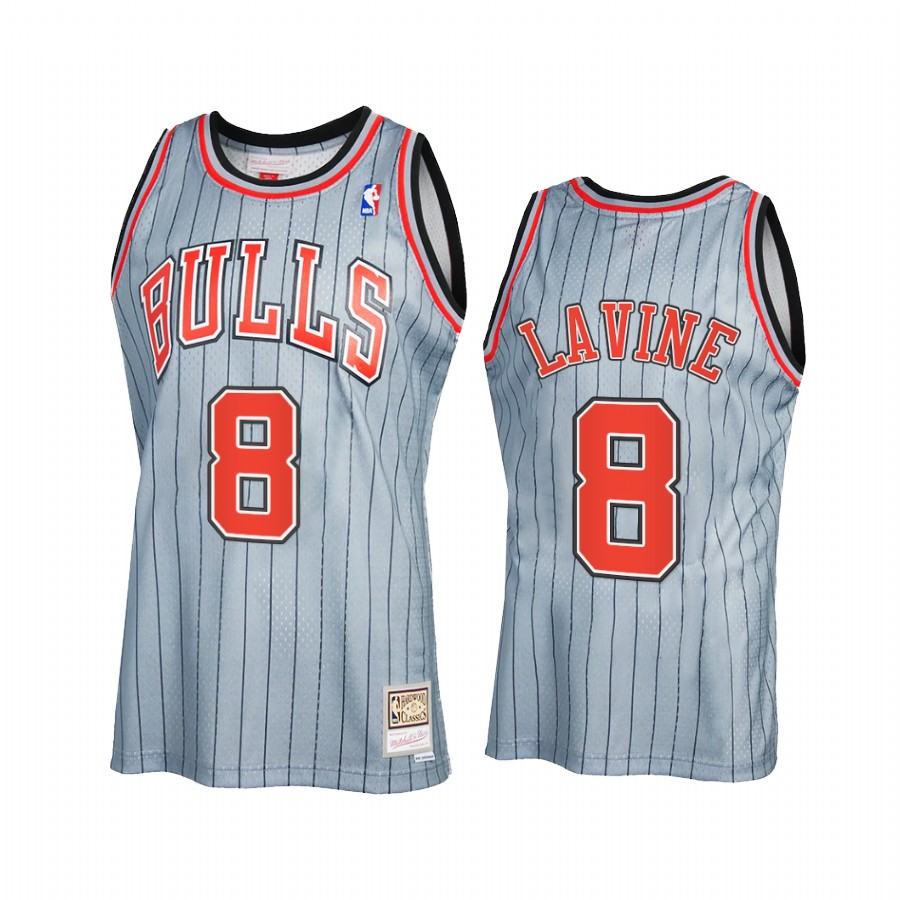 Zach LaVine #8 Chicago Bulls 2021 Reload 2.0 Jersey Gray