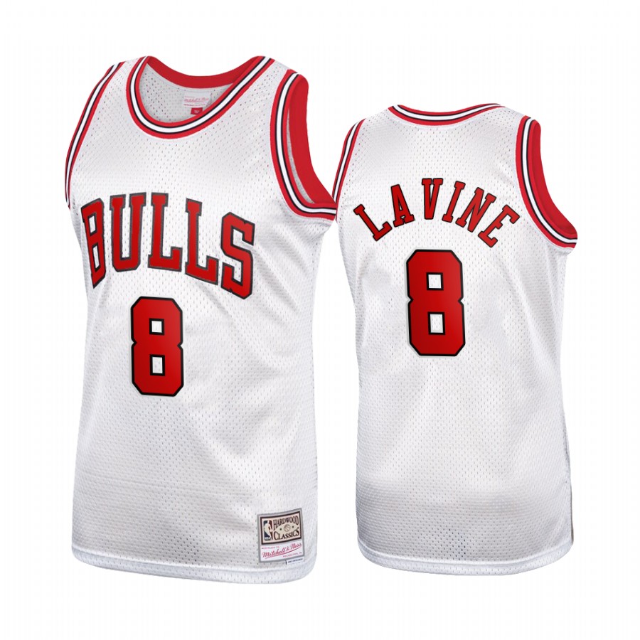 Zach LaVine #8 Chicago Bulls Platinum Hardwood Classics Jersey