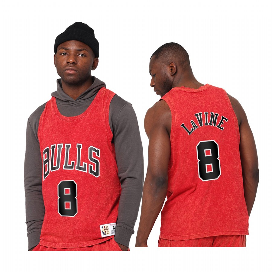 Zach LaVine #8 Chicago Bulls Quintessential Jersey Red