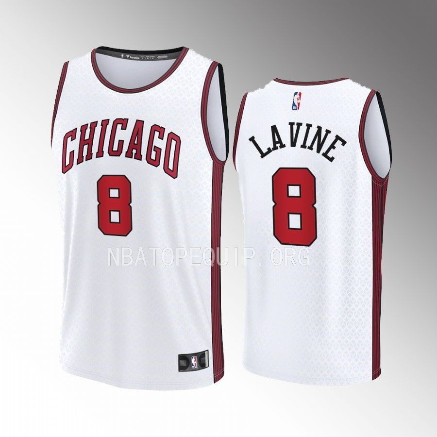 Zach LaVine Bulls #8 White Jersey Fast Break Fastbreak 2022-23 City Edition