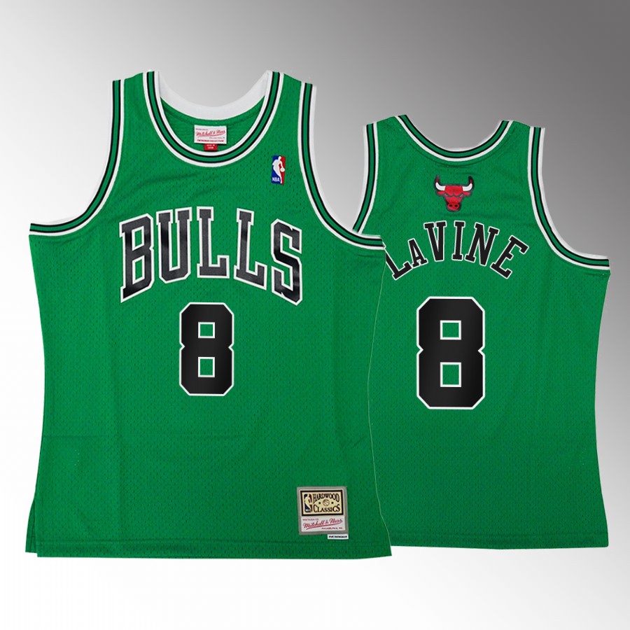 Zach LaVine Chicago Bulls Green St Patricks Day HWC Swingman #8 Jersey