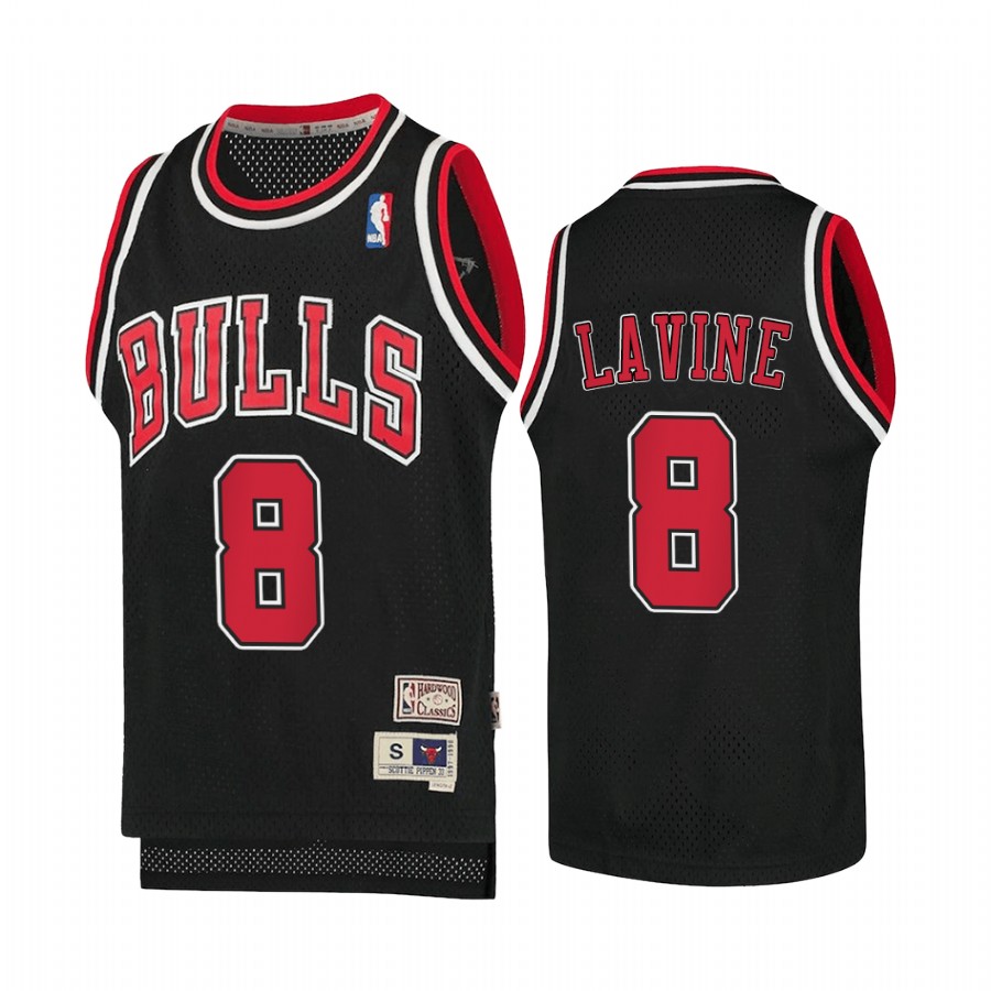 Zach LaVine Chicago Bulls Hardwood Classics youth Jersey - Black
