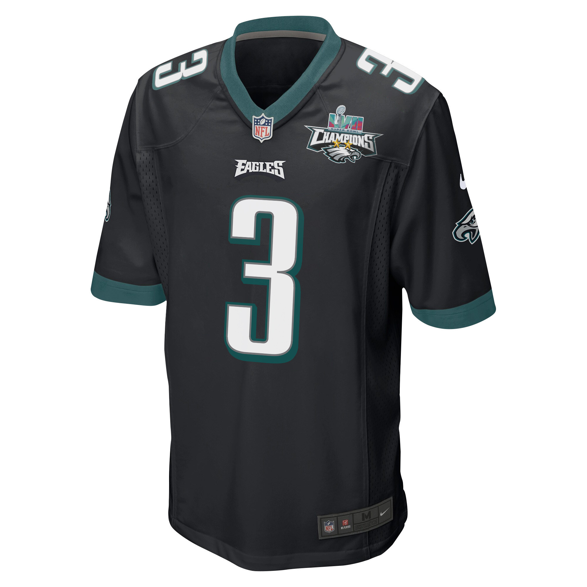 Zach Pascal 3 Philadelphia Eagles Super Bowl LVII Champions 2 Stars Men Game Stitched Jersey – Black