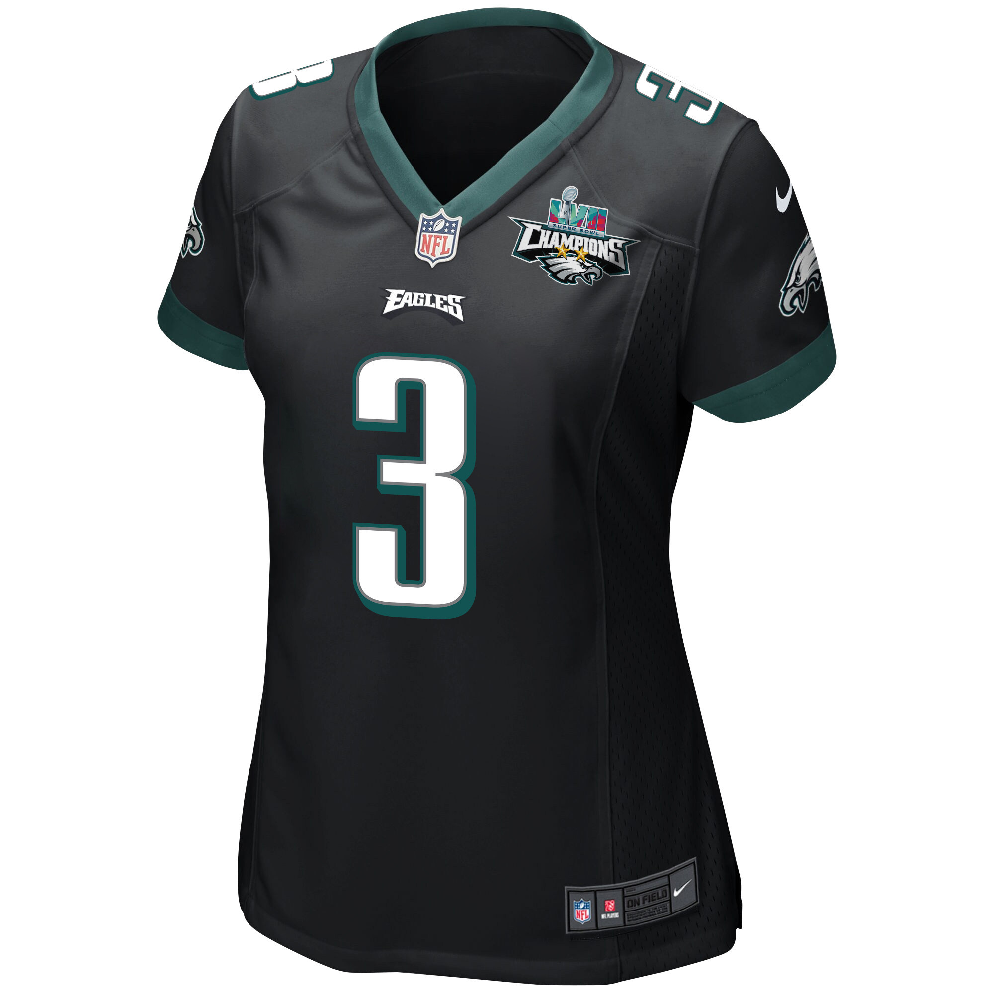 Zach Pascal 3 Philadelphia Eagles Super Bowl LVII Champions 2 Stars Women Game Stitched Jersey – Black