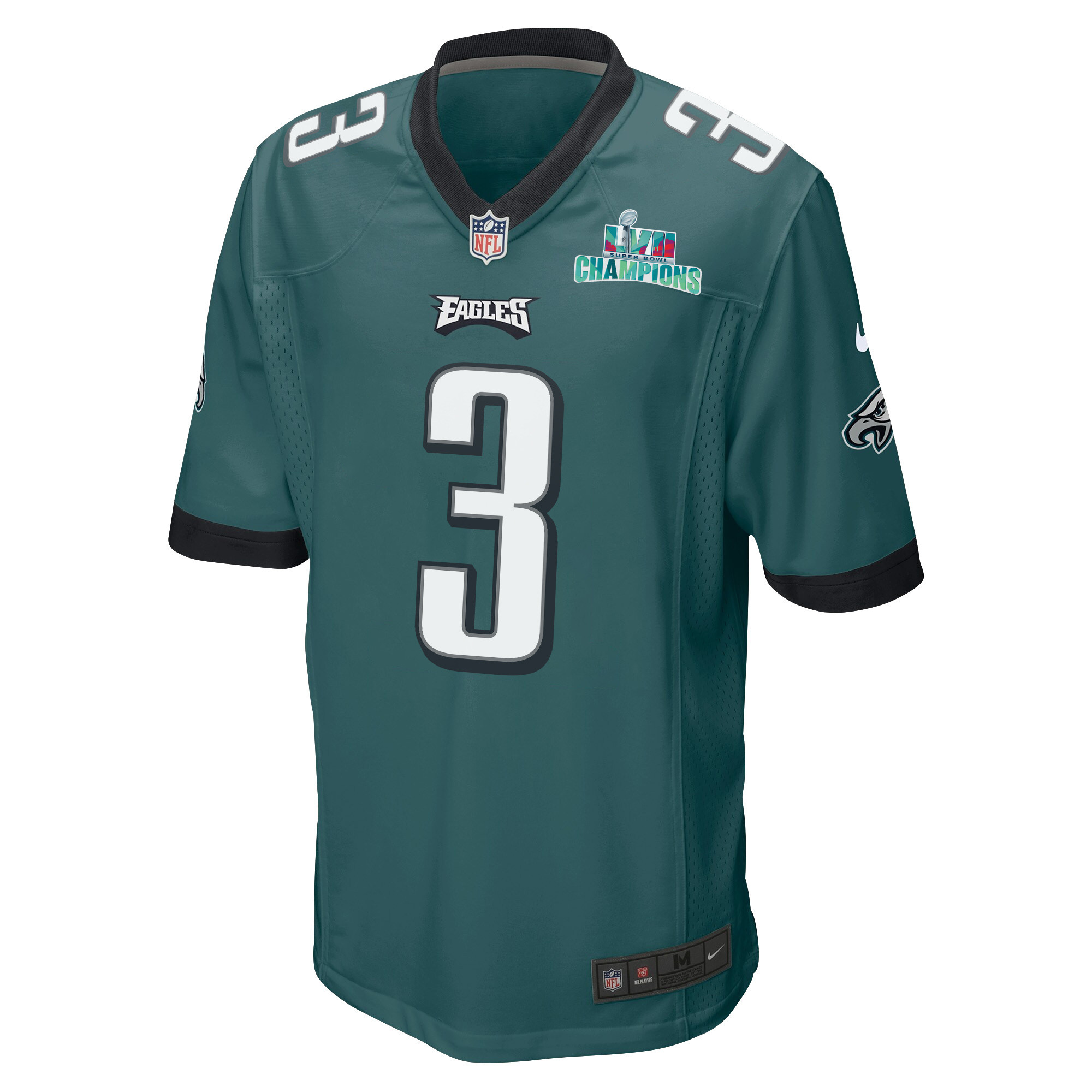 Zach Pascal 3 Philadelphia Eagles Super Bowl LVII Champions Men Game Stitched Jersey – Midnight Green