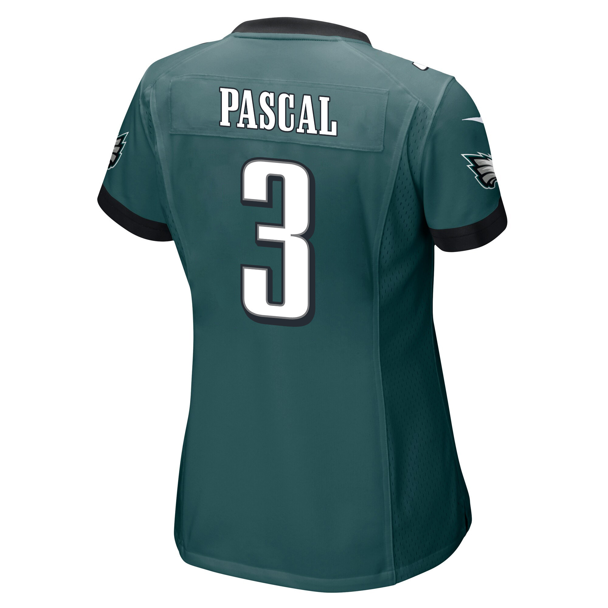 Zach Pascal 3 Philadelphia Eagles Super Bowl LVII Champions Women Game Stitched Jersey – Midnight Green