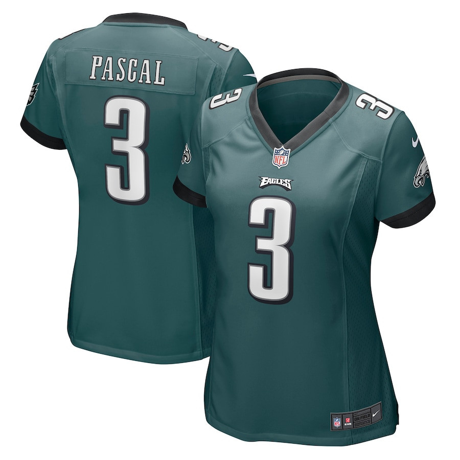 Zach Pascal 3 Philadelphia Eagles Women’s Game Stitched Jersey – Green