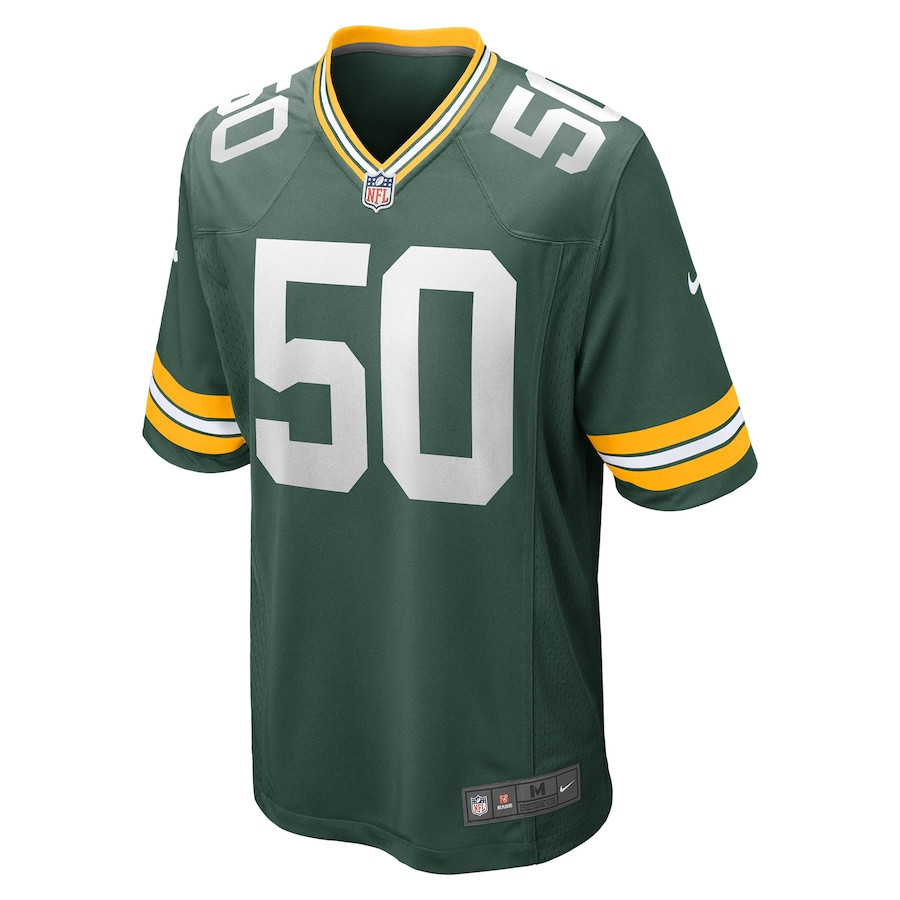 Zach Tom 50 Green Bay Packers Stitched Jersey – Green