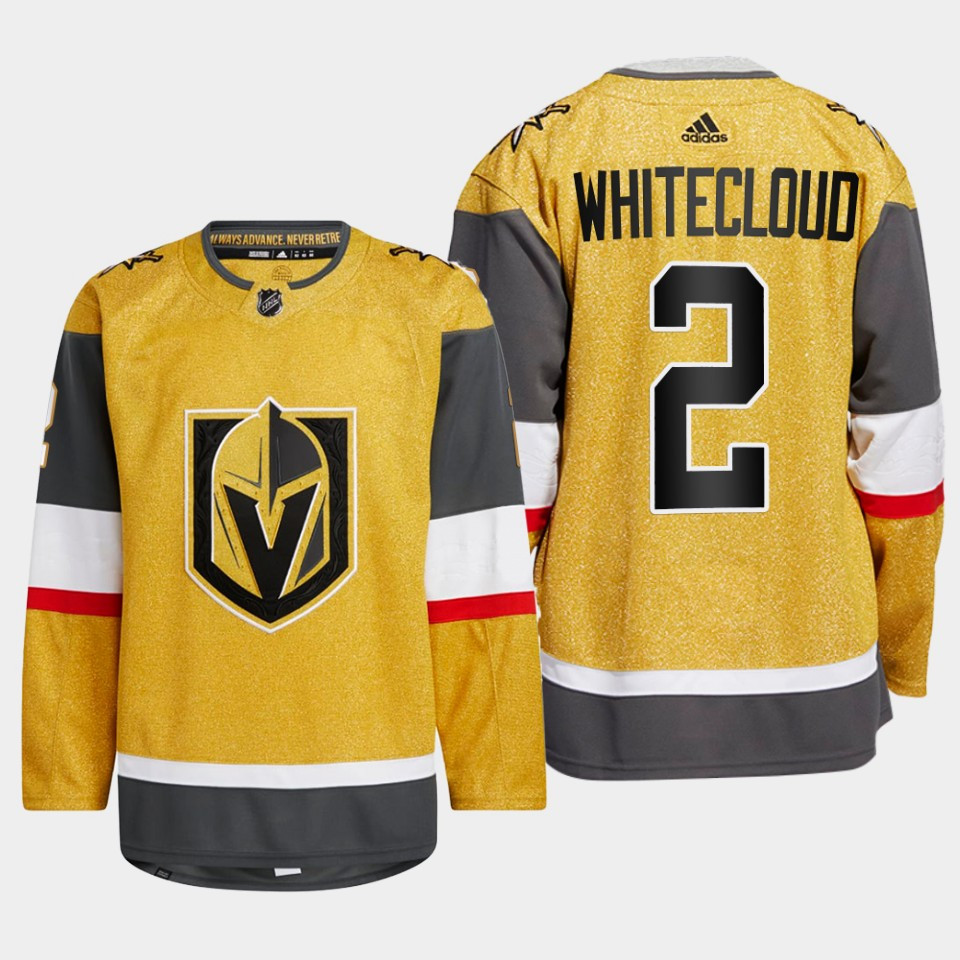 Zach Whitecloud 2 Vegas Golden Knights Gold Stitched Jersey 2022-23 Home